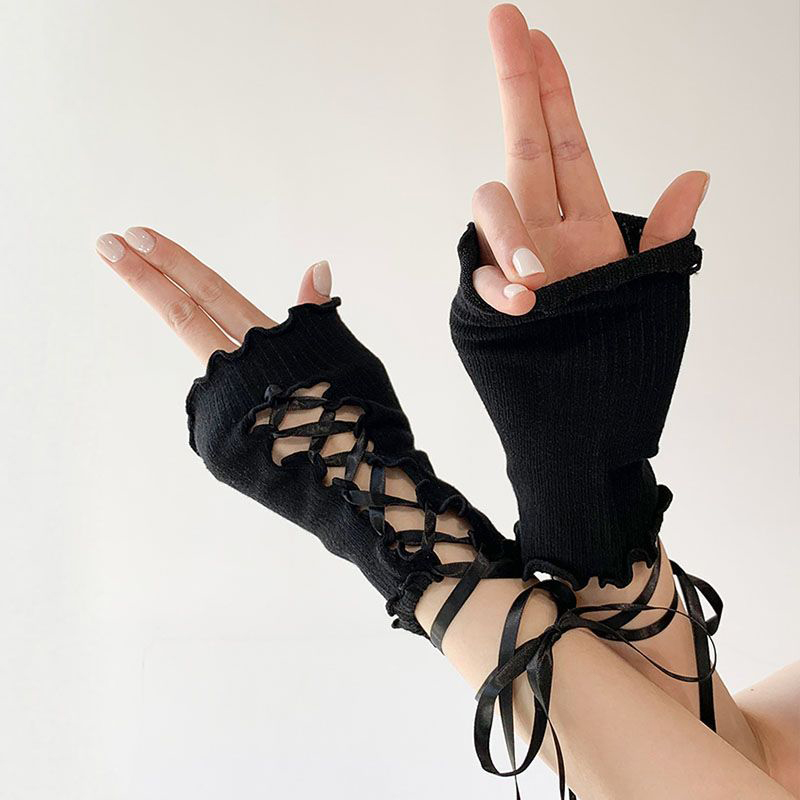 Y2K Tech Accessories - Sarung tangan gaya Lolita Y2K 1