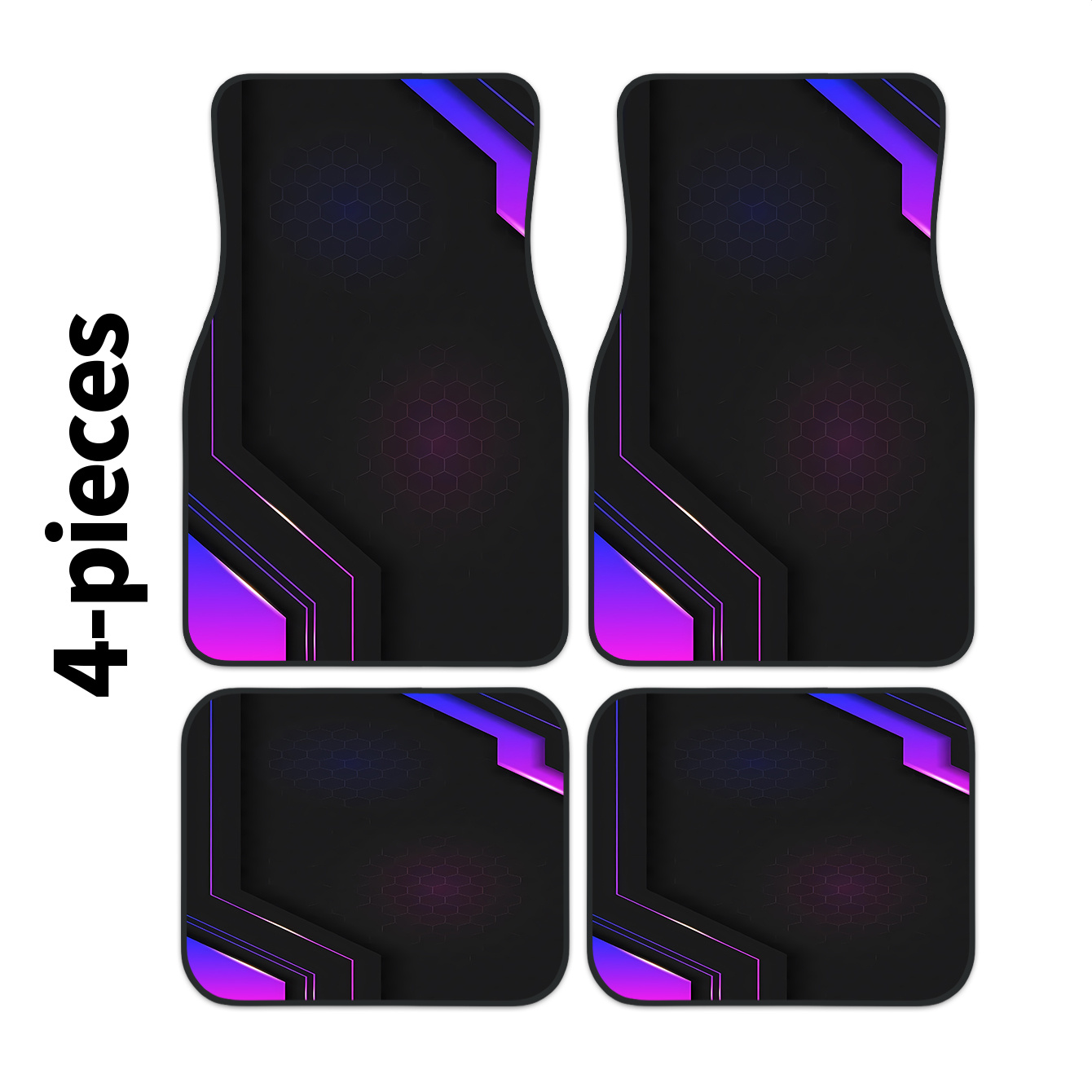 Tech Protect Accessories - 4pcs Karpet Mobil 2D Pola Geometris