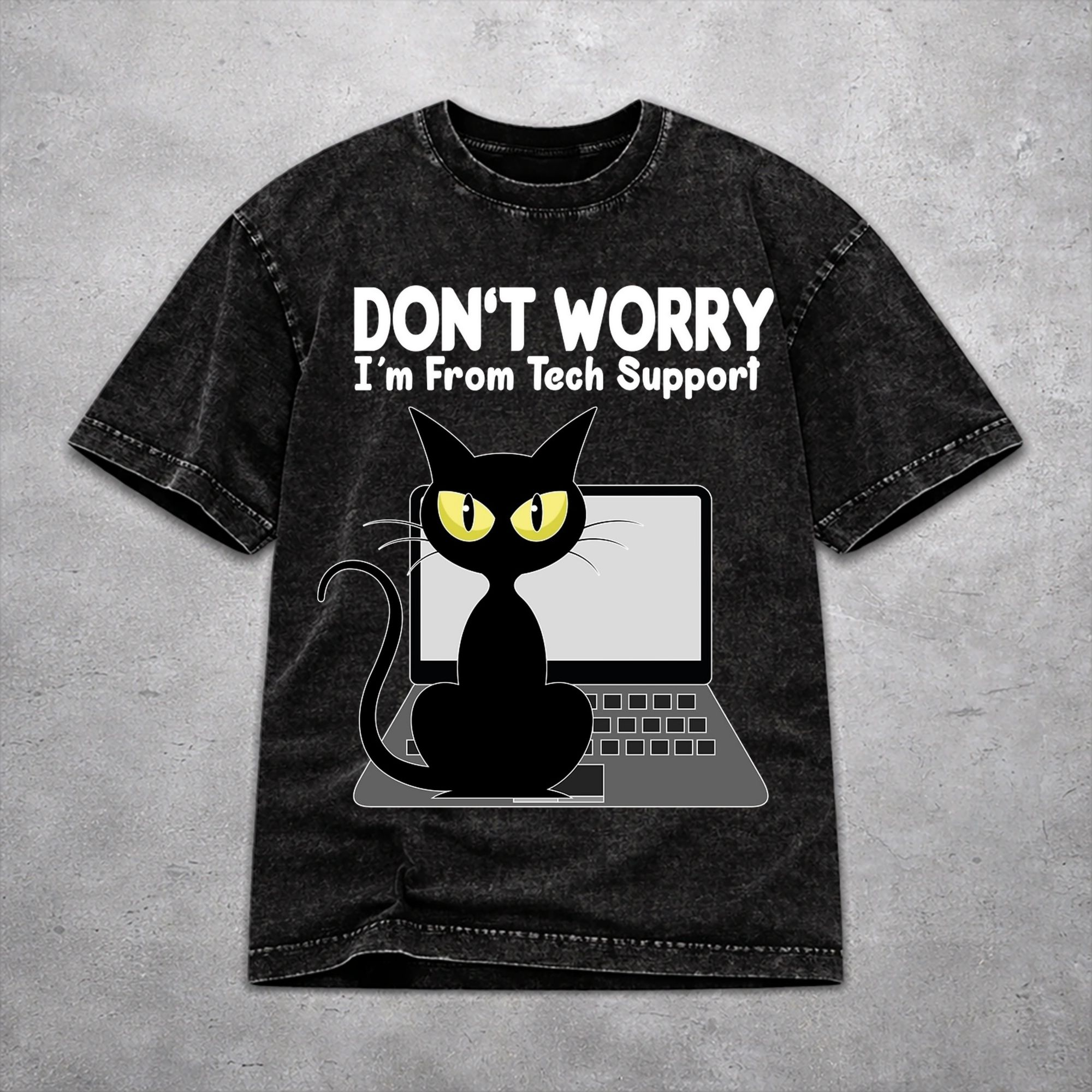 Tech Neck Accessories - Kaos Pria Wanita Wased Jangan khawatir,