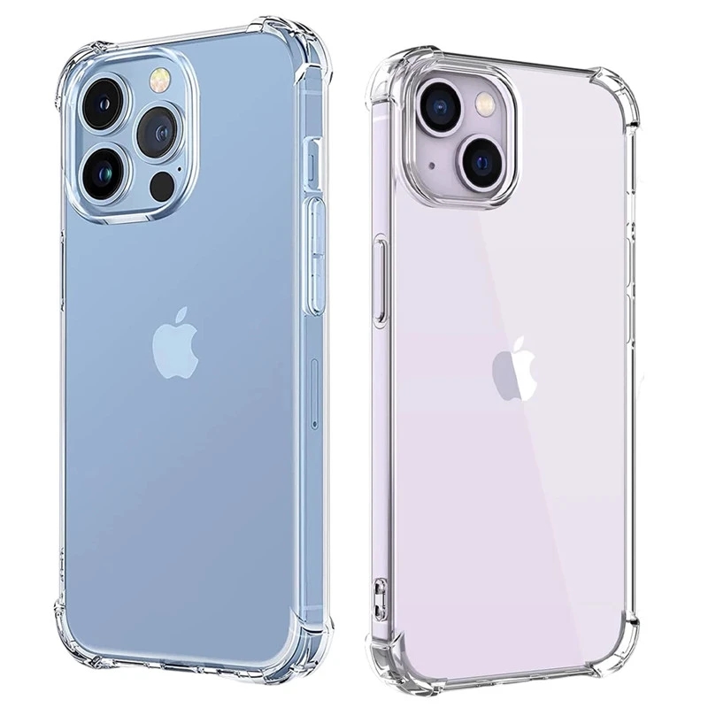 Tech Accessories Apple - Casing ponsel bening tahan guncangan, aksesoris