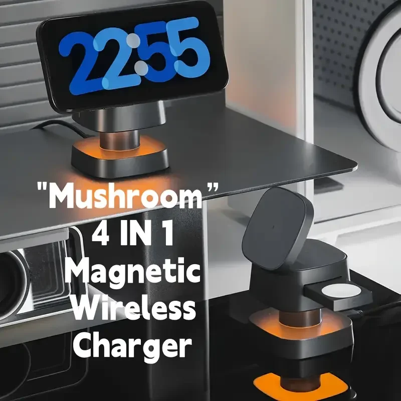 Wireless Charger 3 In 1 - Pengisi Daya Nirkabel Magnetik 3 in