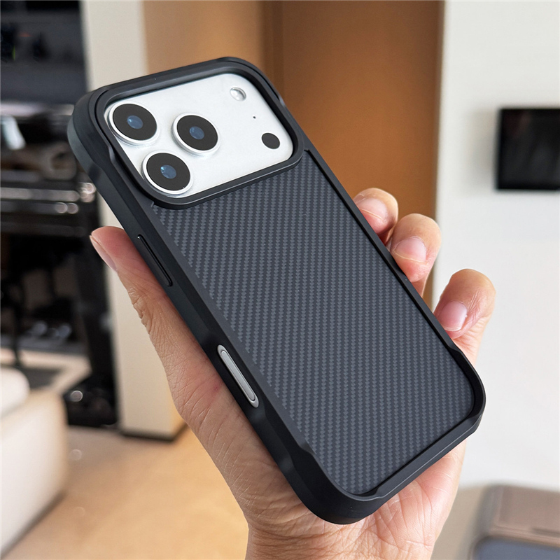 Tech Accessories Hard Case - Casing Anti Benturan Serat Karbon Anyaman