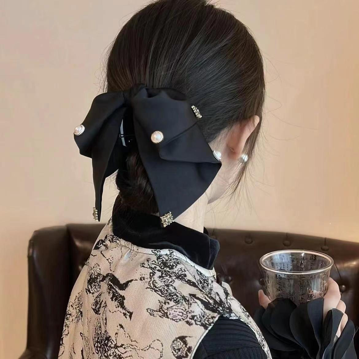 Hi Tech Accessories - Hepburn klip pita sutra kelas atas