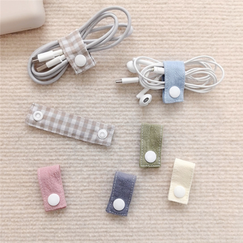 Travel Cable Organizer - Pengikat Kabel Kain yang Dapat Digunakan
