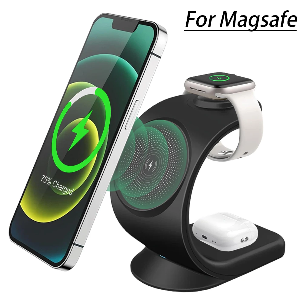 Stasiun Pengisian Daya Nirkabe - Wireless Charger 3 In 1 ulasan dan harga