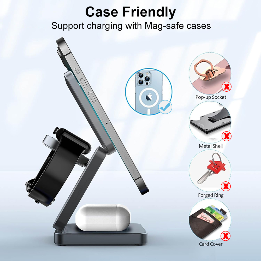 Dudukan Pengisi Daya Nirkabel  - Wireless Charger 3 In 1 ulasan dan harga
