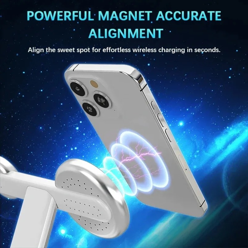Stasiun Pengisian Daya Nirkabe - Wireless Charger 3 In 1 ulasan dan harga