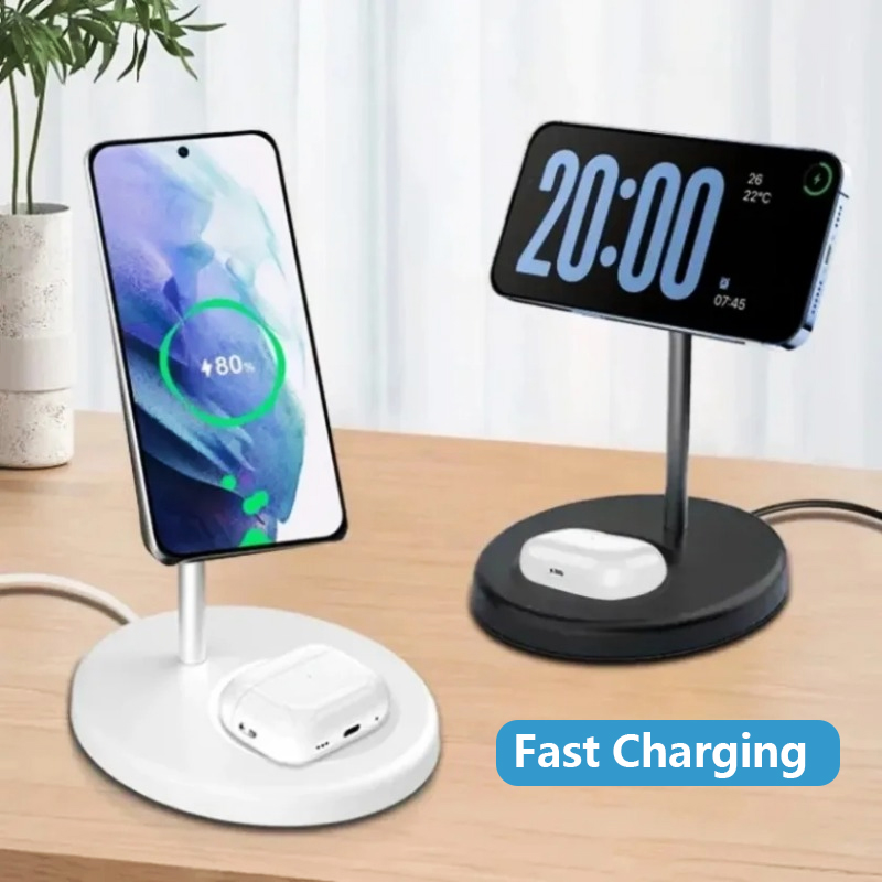 Stasiun Pengisian Daya Nirkabe - Wireless Charger 3 In 1 ulasan dan harga