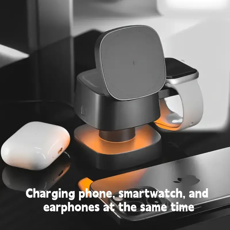 Pengisi Daya Nirkabel Magnetik - Wireless Charger 3 In 1 ulasan dan harga