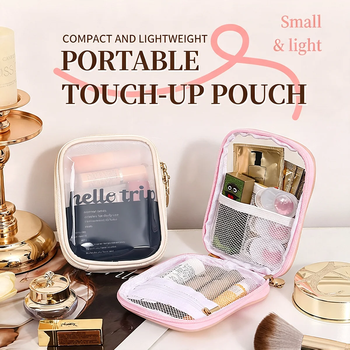Kantong Kosmetik Transparan Po - Travel Cable Organizer ulasan dan harga