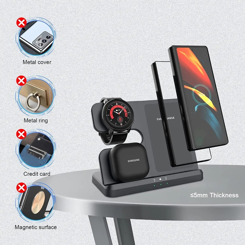 Stasiun Pengisian Daya Nirkabe - Wireless Charger 3 In 1 ulasan dan harga
