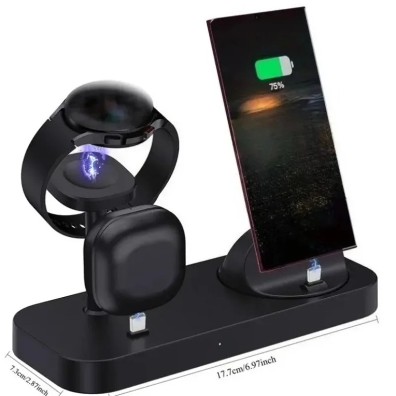Pengisi Daya Nirkabel 3 in 1 D - Wireless Charger 3 In 1 ulasan dan harga