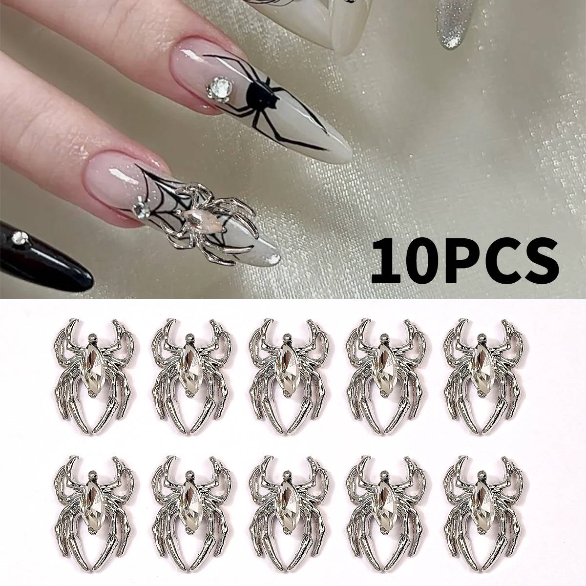 10pcs Hiasan Kuku Tulang Keran - Y2K Tech Accessories ulasan dan harga